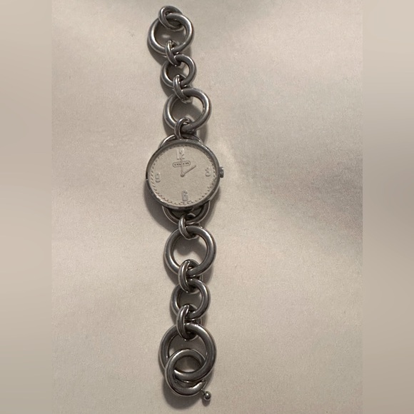 Authentic Coach Bracelet Silver Watch - Picture 1 of 4